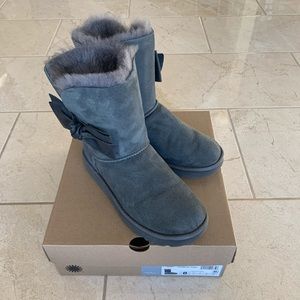 UGG Daelynn Genuine Shearling Lined Boot Grey 8